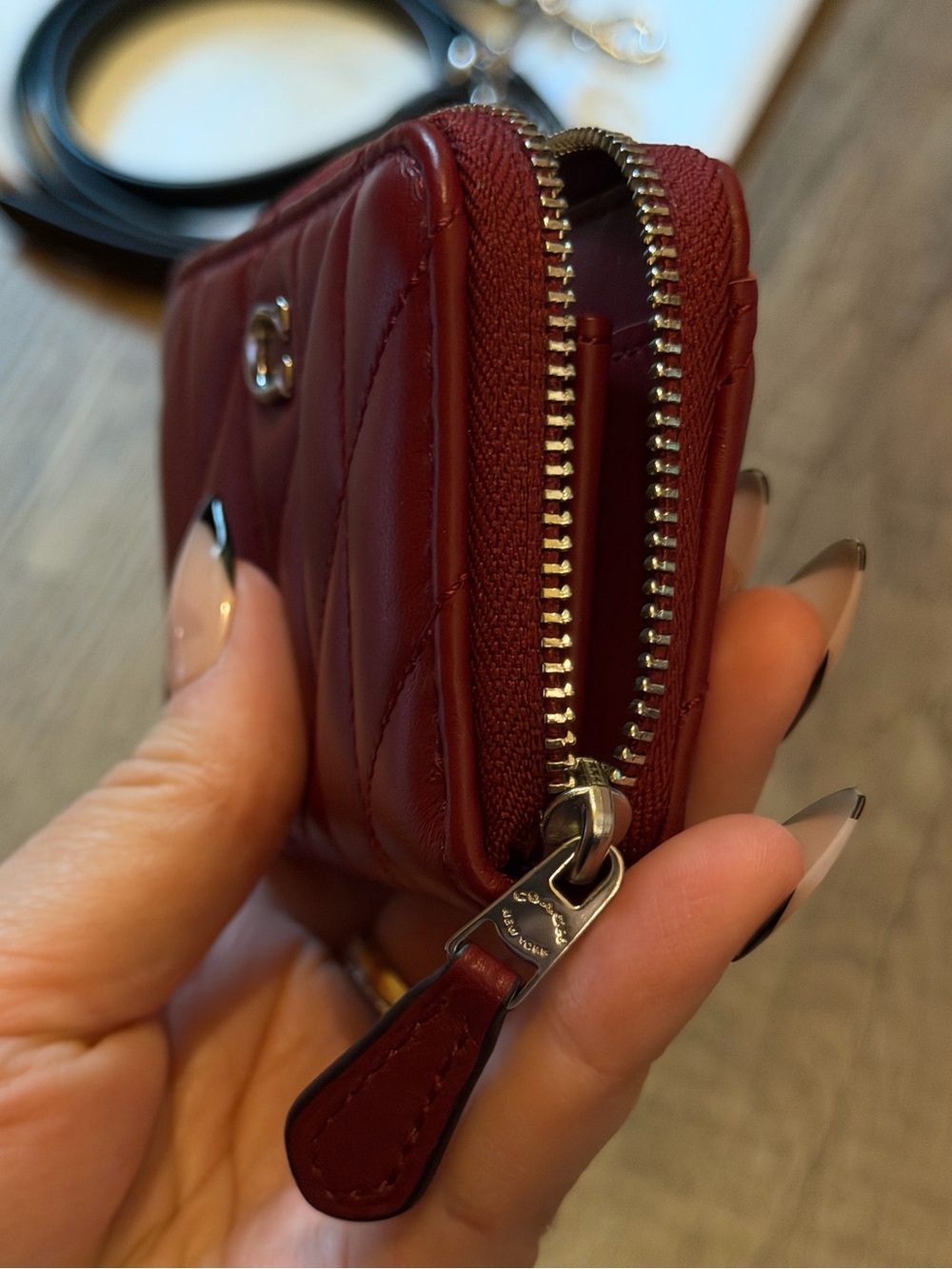 Coach Wallet dark ruby - Picture 3 of 7